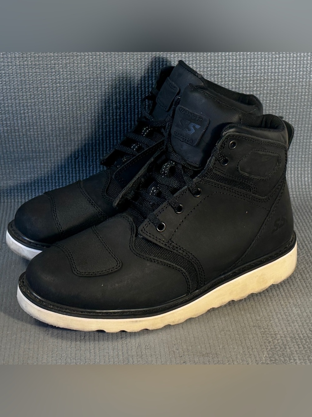 Speed and Strength Dark Horse Street Motorcycle Boots Black Men’s Size 10